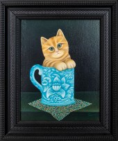 MARTIN LEMAN "WEDGWOOD" OIL ON
