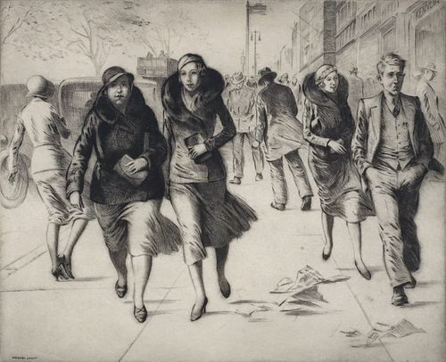 MARTIN LEWIS (1881-1962) DRYPOINT