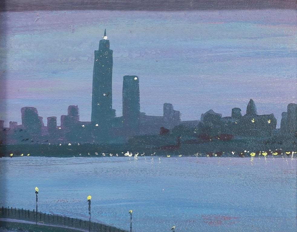 MARTIN MINAHAN OIL ON BOARD NYC