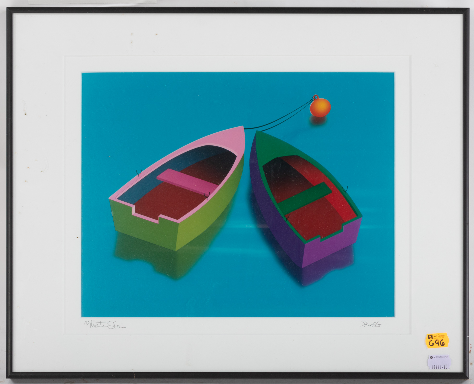 MARTIN STEIN. "SKIFFS," COLOR
