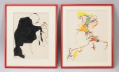 MARTIN SUMERS 2 WORKS ON PAPER