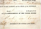 [MARTIN VAN BUREN] SIGNED DOCU