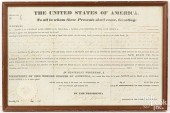 MARTIN VAN BUREN SIGNED LAND G