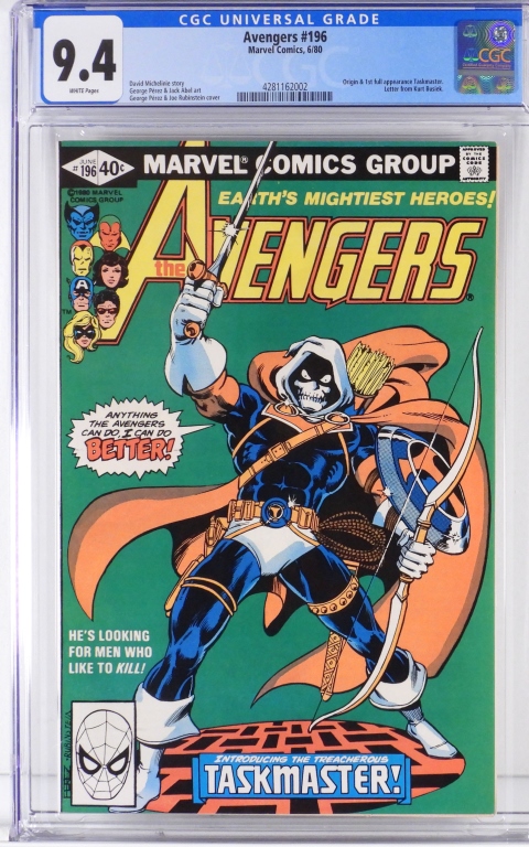 MARVEL COMICS AVENGERS #196 CGC 9.4