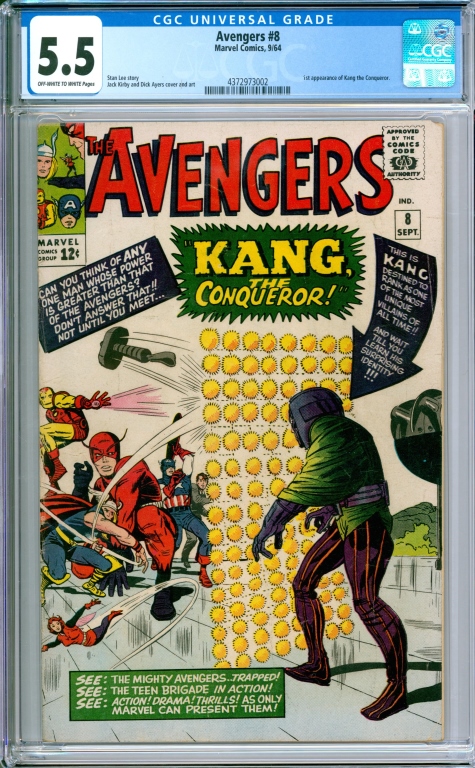 MARVEL COMICS AVENGERS #8 CGC 5.5