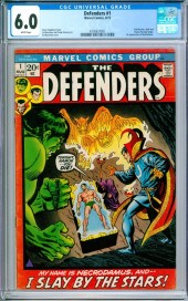 MARVEL COMICS DEFENDERS #1 CGC