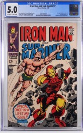 MARVEL COMICS IRON MAN AND SUB