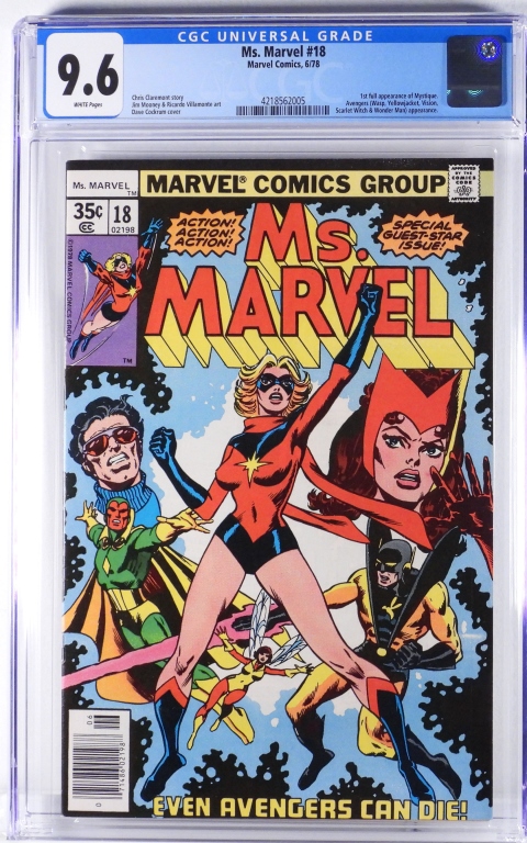 MARVEL COMICS MS. MARVEL #18 CGC