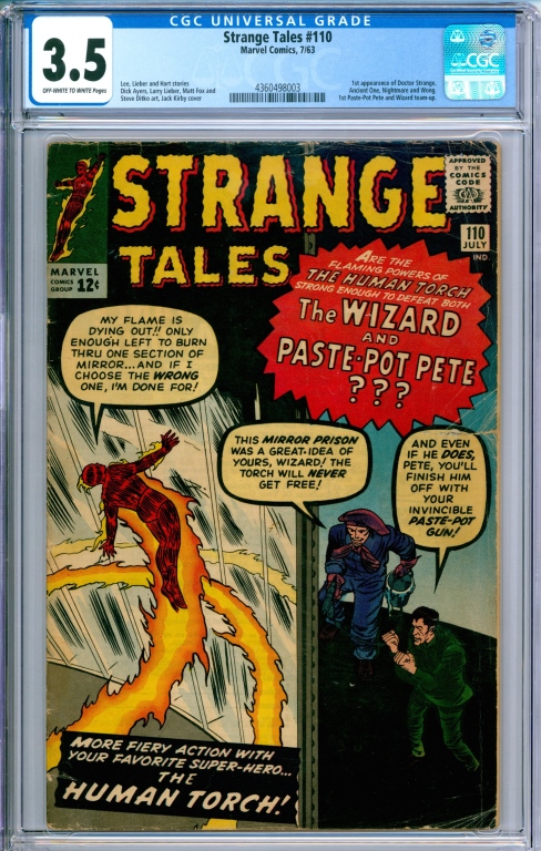 MARVEL COMICS STRANGE TALES #110