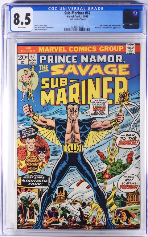 MARVEL COMICS SUB-MARINER #67 CGC