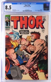MARVEL COMICS THOR #126 CGC 8.
