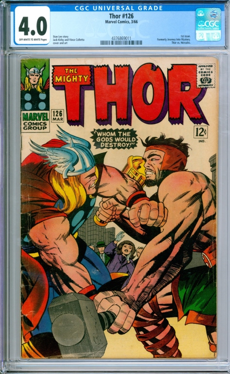 MARVEL COMICS THOR #126 CGC 4.0