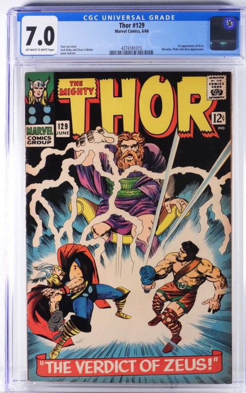 MARVEL COMICS THOR #129 CGC 7.0