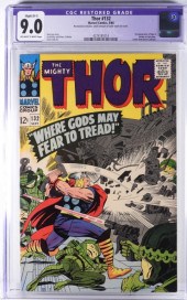 MARVEL COMICS THOR #132 CGC 9.