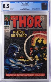 MARVEL COMICS THOR #134 CGC 8.