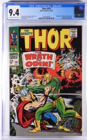 MARVEL COMICS THOR #147 CGC 9.