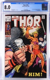 MARVEL COMICS THOR #165 CGC 8.