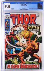 MARVEL COMICS THOR #166 CGC 9.