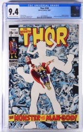 MARVEL COMICS THOR #169 CGC 9.