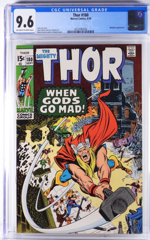 MARVEL COMICS THOR #180 CGC 9.6