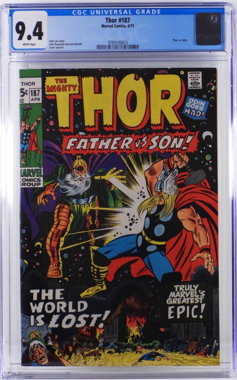 MARVEL COMICS THOR #187 CGC 9.4