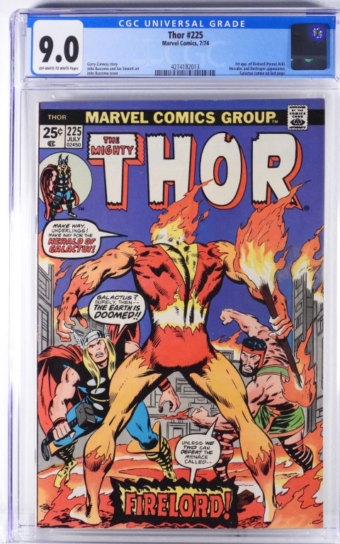 MARVEL COMICS THOR #225 CGC 9.0