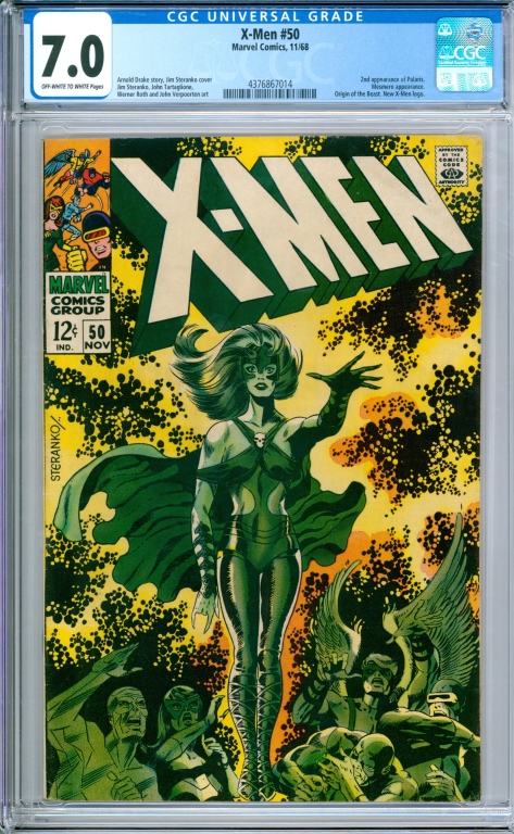 MARVEL COMICS X-MEN #50 CGC 7.0