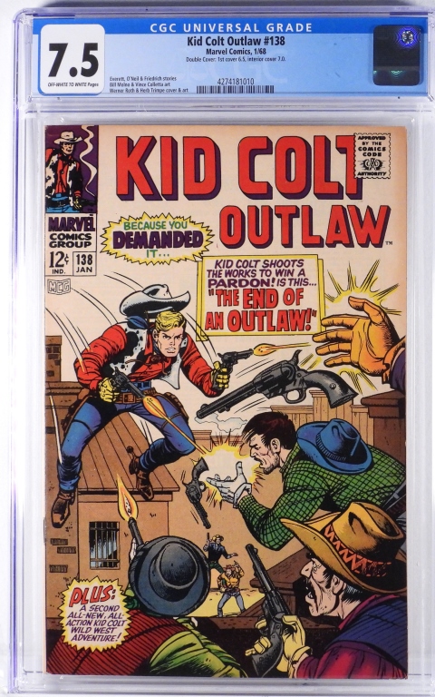 MARVEL KID COLT OUTLAW #138 CGC 7.5