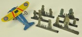 MARX AIRPLANE AND BATTLESHIP T