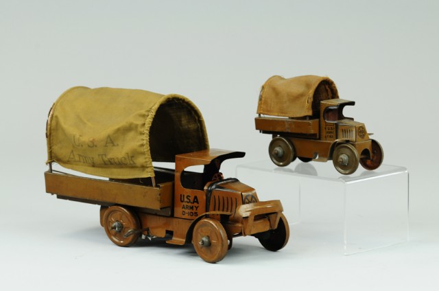 MARX ARMY TRUCKS Lithographed tin