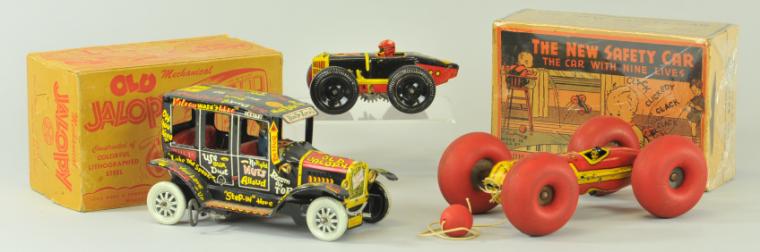 MARX AUTO LOT Tin lithographed