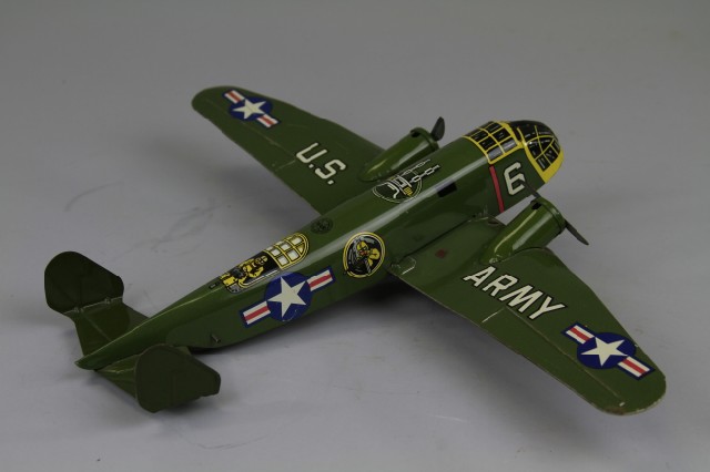 MARX BOMBER Lithographed tin done