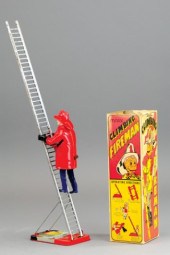 MARX BOXED CLIMBING FIREMAN Pl