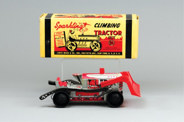 MARX BOXED CLIMBING TRACTOR SET
