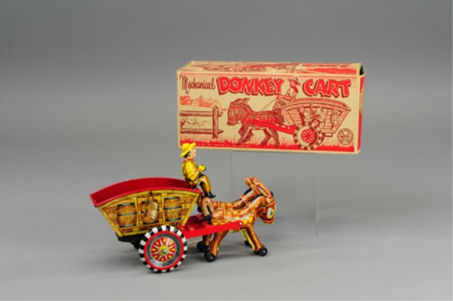 MARX BOXED DONKEY CART Lithographed