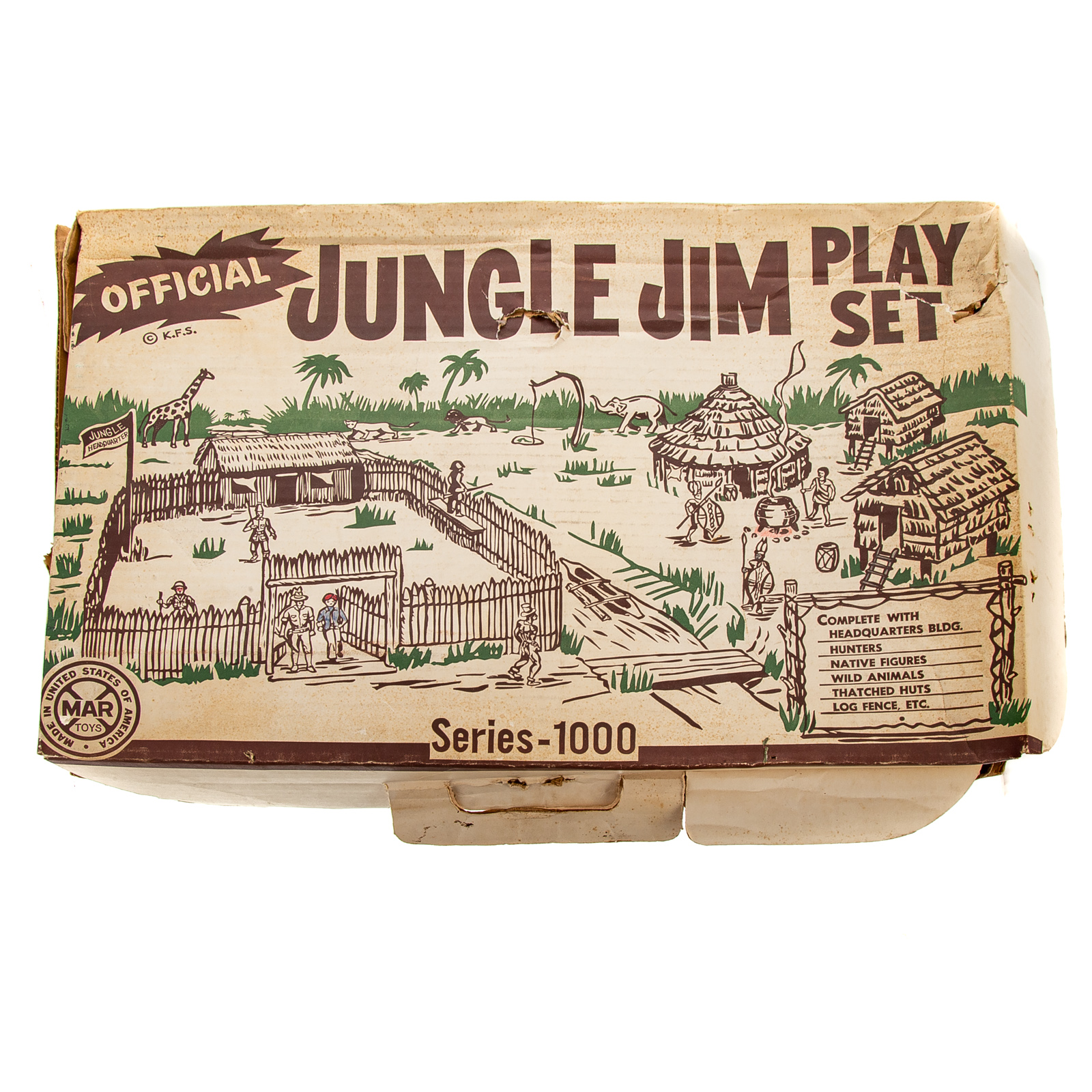 MARX JUNGLE JIM PLAY SET Circa