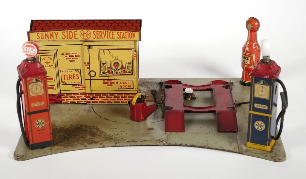 MARX SUNNY SIDE SERVICE STATION TIN
