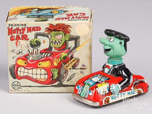 MARX TIN FRICTION NUTTY MAD CAR,