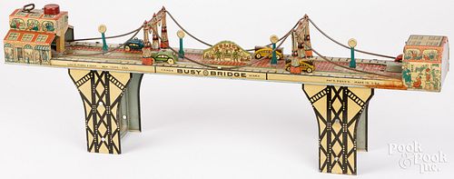 MARX TIN LITHOGRAPH WIND-UP BUSY