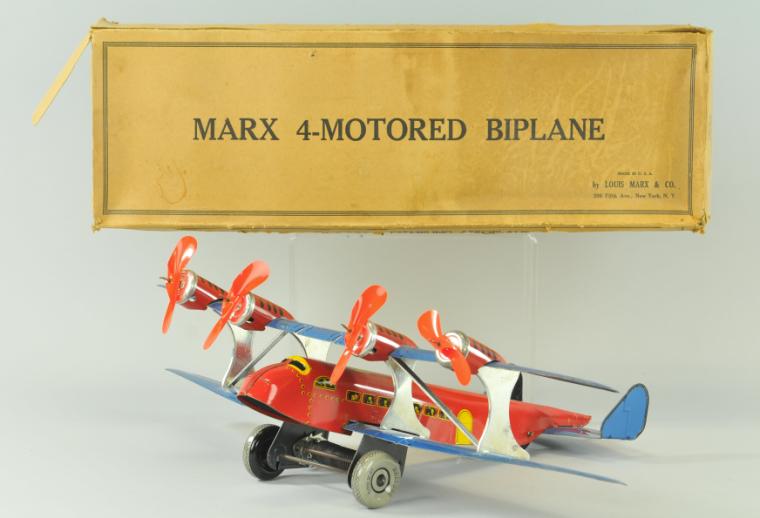 MARX U.S. MAIL PLANE WITH BOX