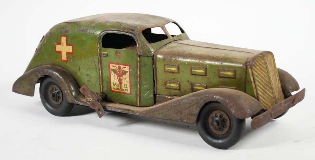 MARX WAR DEPART AMBULANCE PRESSED