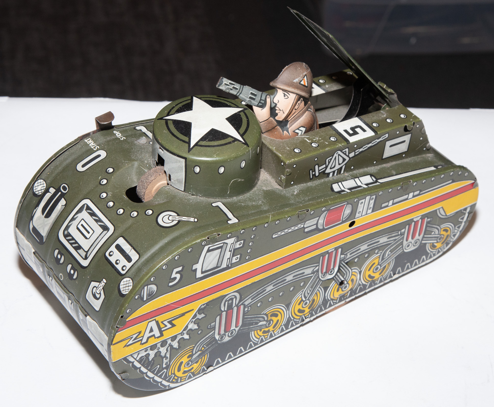 MARX WIND UP POP UP TANK World