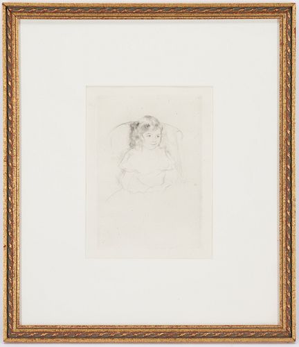 MARY CASSATT DRYPOINT, SARA