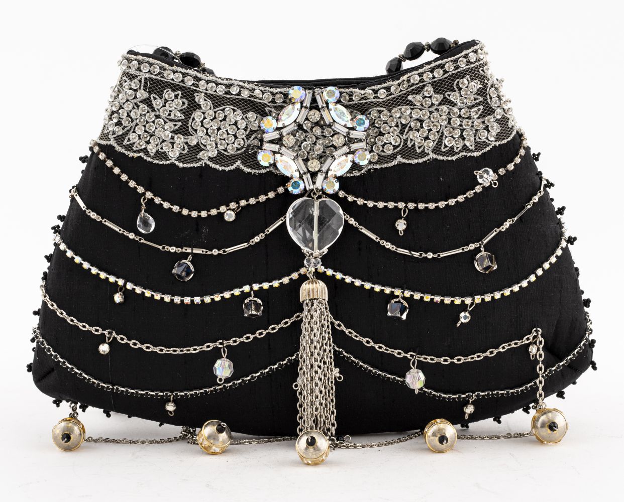MARY FRANCES BLACK SILK AND