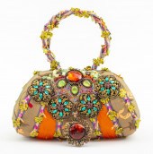 MARY FRANCES EMBELLISHED CLUTC