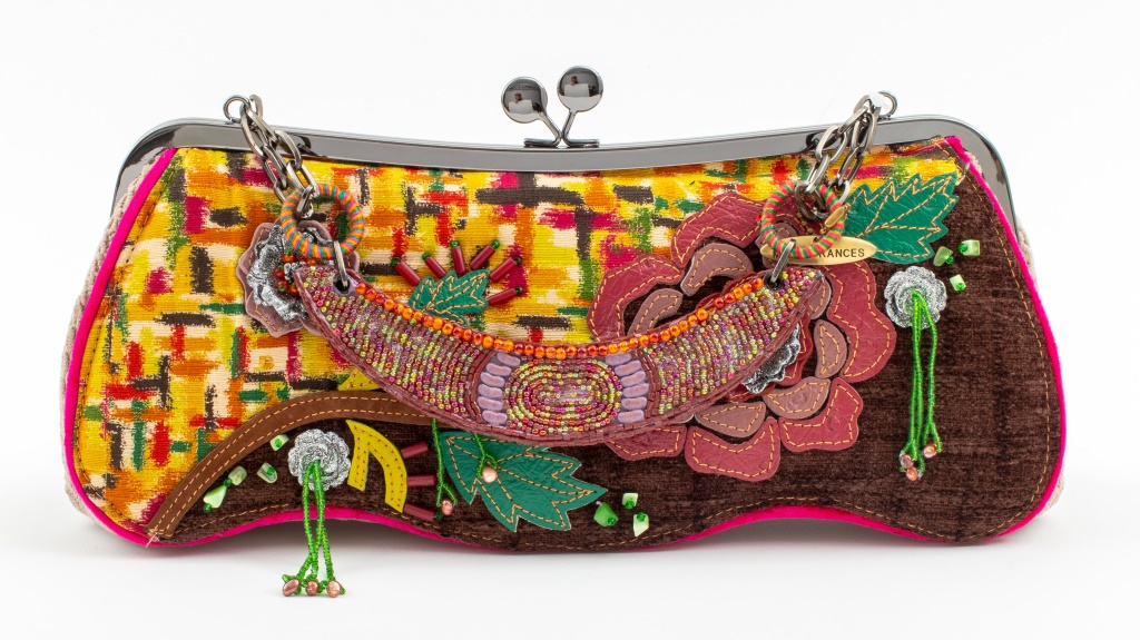 MARY FRANCES EMBELLISHED CLUTCH
