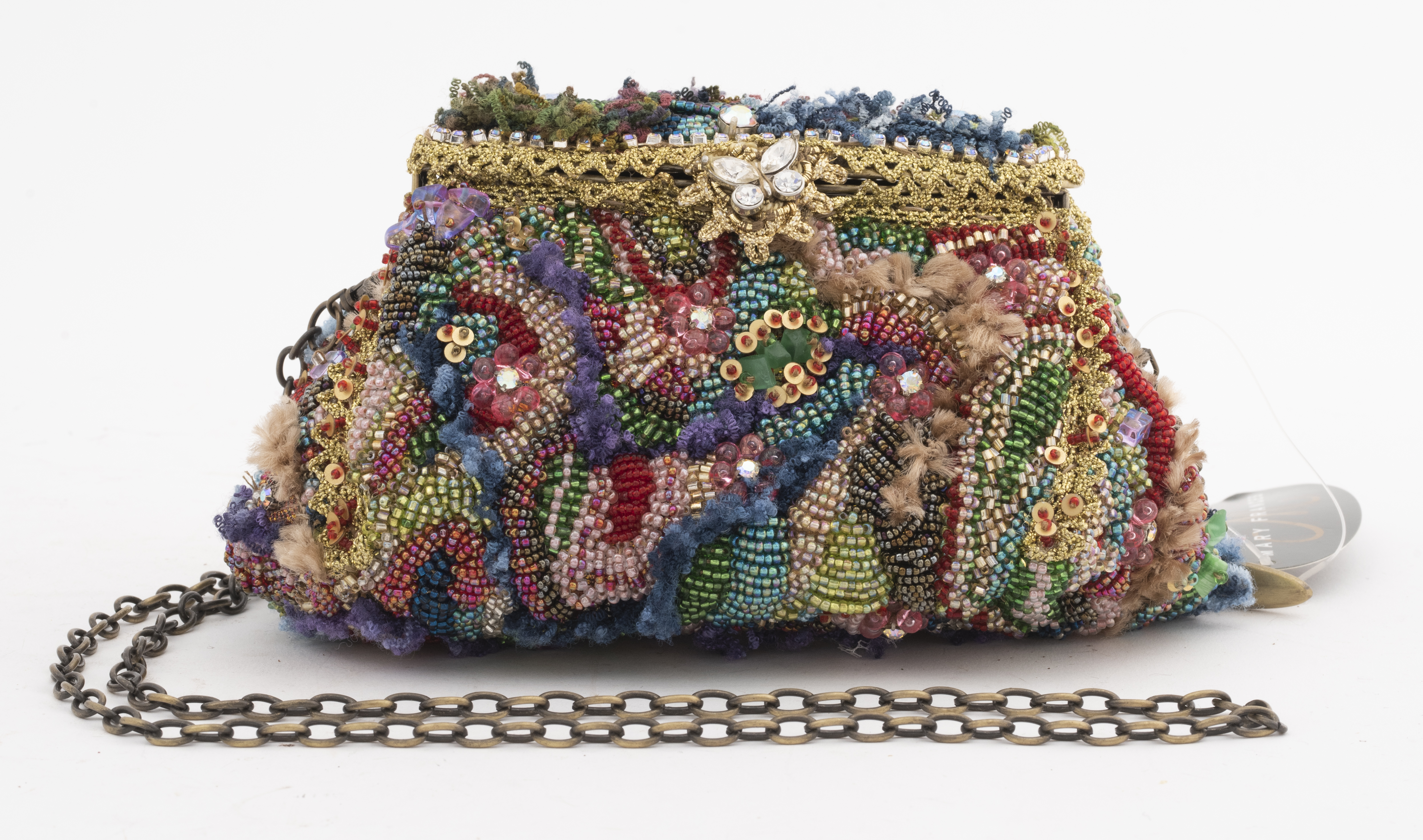 MARY FRANCES EMBELLISHED CLUTCH