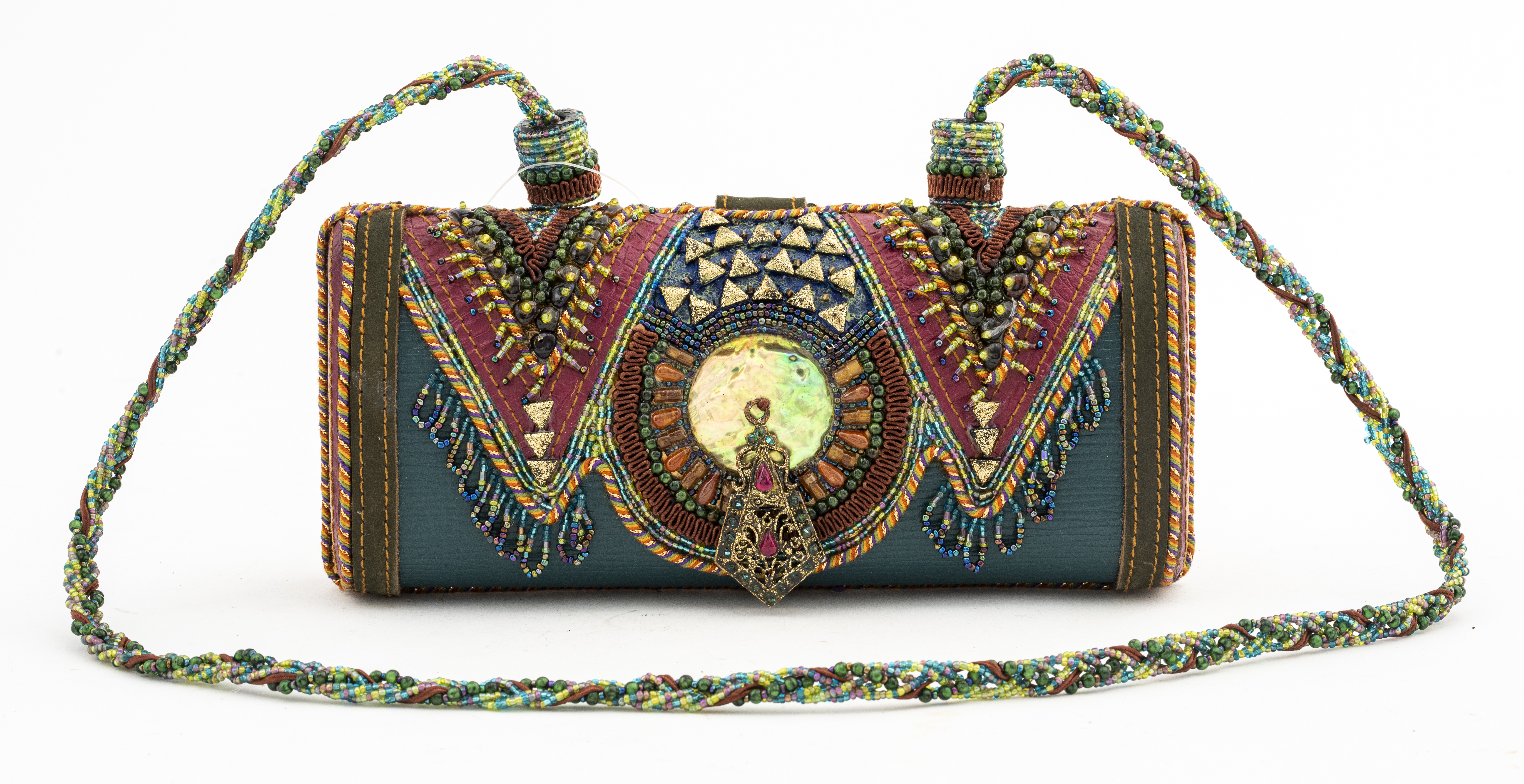 MARY FRANCES EMBELLISHED LEATHER