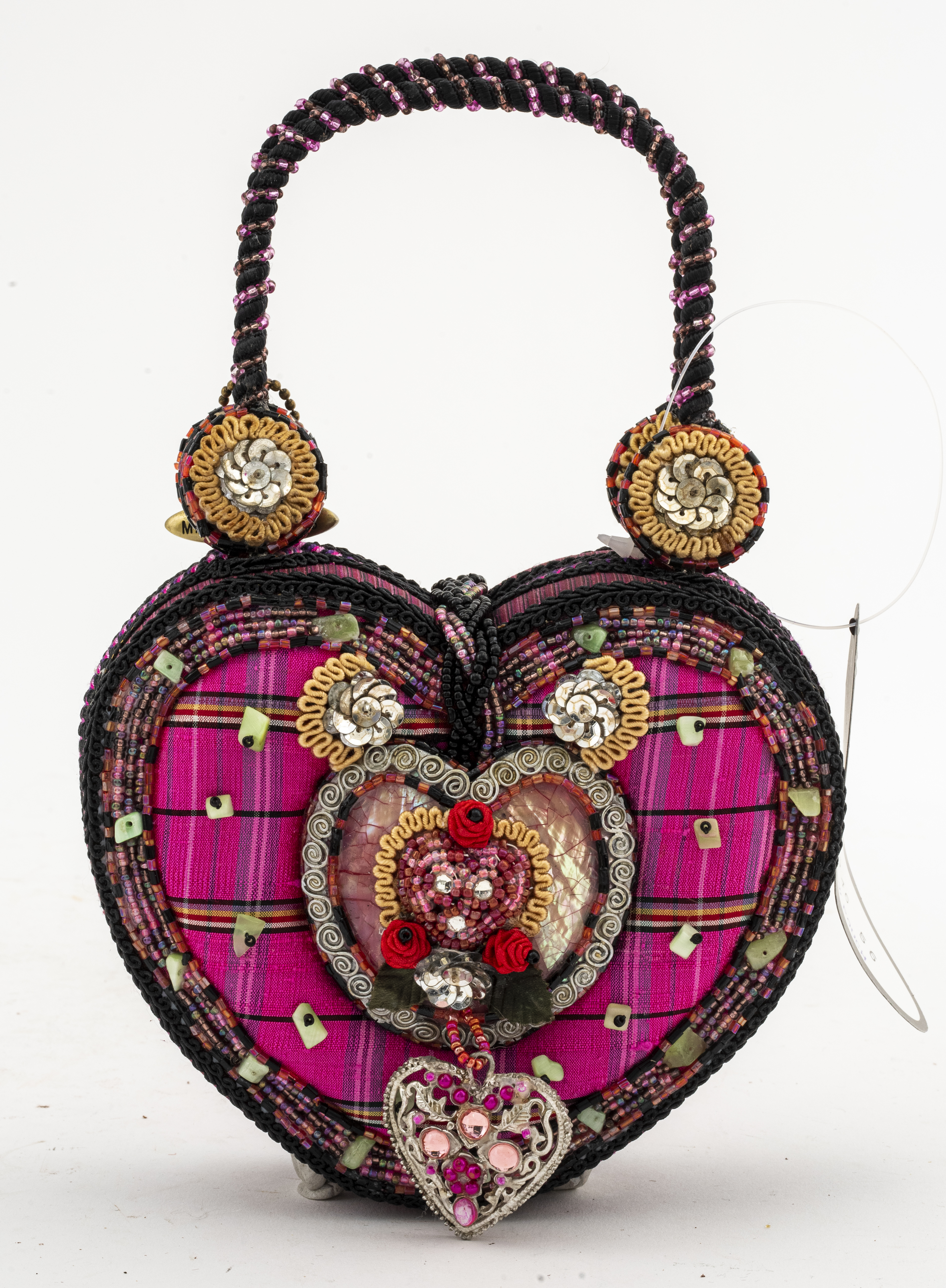 MARY FRANCES PLAID HEART