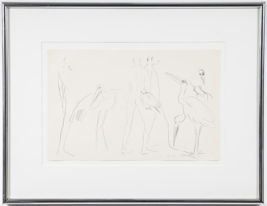 MARY FRANK "MEN AND BIRDS"